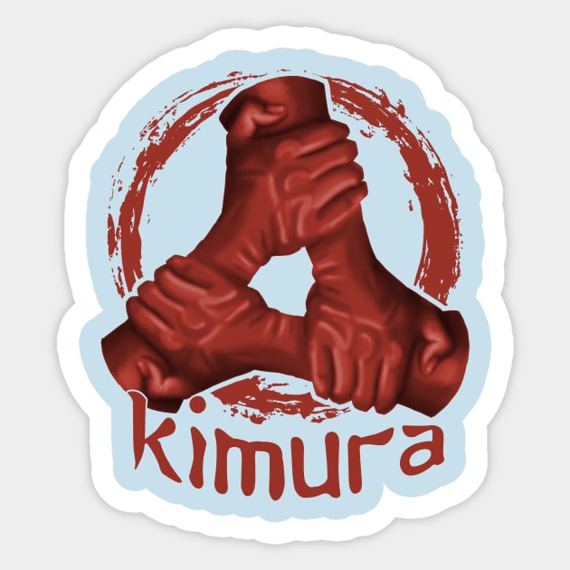 Kimura Arm Lock- BJJ Brazilian Jiu Jitsu Move Sticker by IceTees